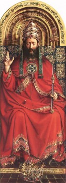 ヤン・ファン・エイク Painting - ゲントの祭壇画 全能の神 ルネサンス ヤン・ファン・エイク